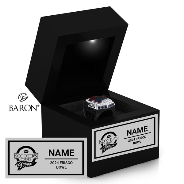 Frisco Bowl Officials 2024 Championship Black LED Ring Box