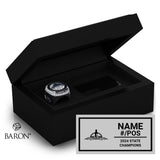Kamehameha Schools Maui Football 2024 Championship Black Standard Window Ring Box