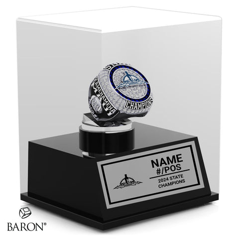 Kamehameha Schools Maui Football 2024 Championship Display Case