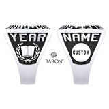 Carondelet Cougars Exclusive Class Ring (Durilium/Silver/10Kt White Gold) - Design 1.1