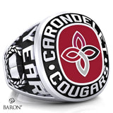 Carondelet Cougars Exclusive Class Ring (Durilium/Silver/10Kt White Gold) - Design 1.1