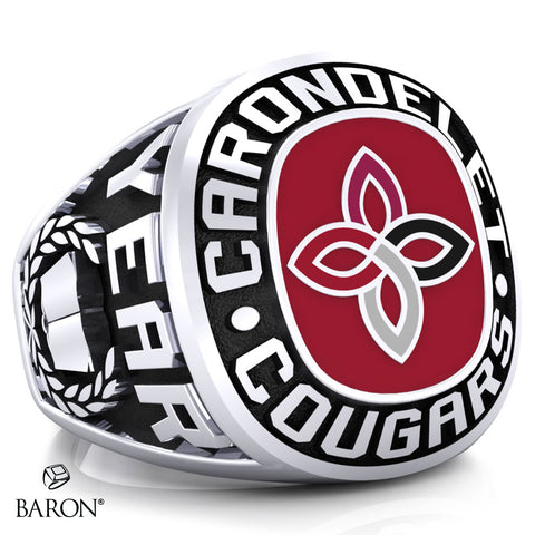 Carondelet Cougars Exclusive Class Ring (Durilium/Silver/10Kt White Gold) - Design 1.1