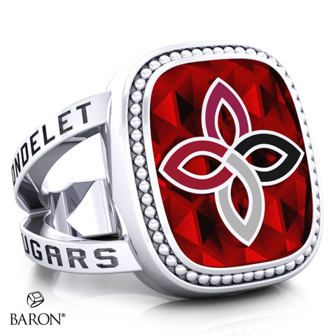 Carondelet Cougars Renown Class Ring (Durlium, Sterling Silver, 10kt White Gold) - Design 5.1