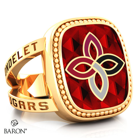 Carondelet Cougars Renown Class Ring (Gold Durlium, 10kt Yellow Gold) - Design 5.2