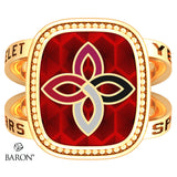 Carondelet Cougars Renown Class Ring (Gold Durlium, 10kt Yellow Gold) - Design 5.2