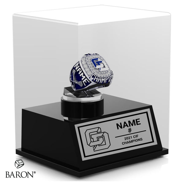 La Jolla Country Day Girls Lacrosse 2021 Championship Display Case