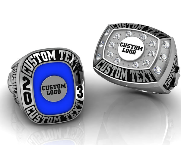 Custom Championship Ring with Custom Logo & Custom Shoulder