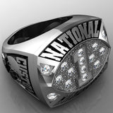 Championship Football  Ring with Cubics