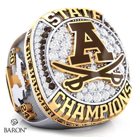 Adams High School Soccer 2024 Championship Ring - Design 1.3