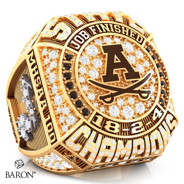 Adams High School Soccer 2024 Ring 2 Championship Ring - Design 3.9