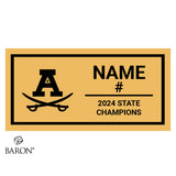 Adams High School Soccer 2024 Ring 2 Championship Black Window Ring Box