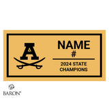 Adams High School Soccer 2024 Ring 2 Championship Black Standard Window Ring Box