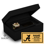 Adrian High School Football 2024 Championship Black Standard Window Ring Box