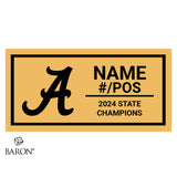 Adrian High School Football 2024 Championship Black Window Ring Box