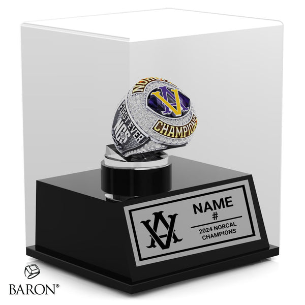 Amador Valley High School Football 2024 Championship Display Case