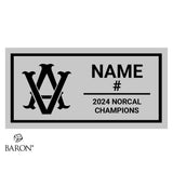 Amador Valley High School Football 2024 Championship Black Standard Window Ring Box