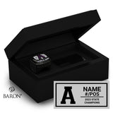 Anacortes High School Football 2023 Championship Black Standard Window Ring Box