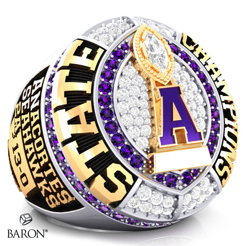 Anacortes High School Football 2023 Championship Ring - Design 6.3