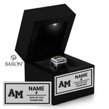 Archbishop Mitty Boys Soccer 2024 Championship Black LED Ring Box