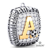 Army West Point Women's Soccer 1993 Championship Ring Top Pendant- Design 3.26