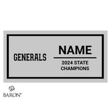 Arrupe Generals Cheer 2024 Championship Black Window Ring Box