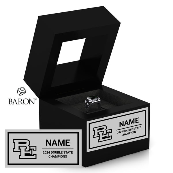 BEHS Pom Cheer 2024 Championship Black Window Ring Box