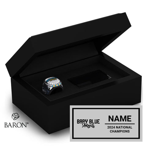 Baby Blue Cheer 2024 Championship Black Standard Window Ring Box