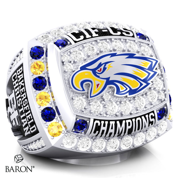 Bakersfield Christian Baseball 2023 Championship Ring - Design 3.2