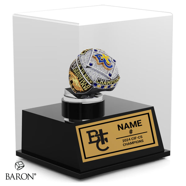 Bakersfield Christian Baseball 2024 Championship Display Case