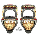 Banning High School Girls Soccer 2025 Championship Ring - Design 2.1