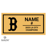 Banning High School Girls Soccer 2025 Championship Black Standard Window Ring Box