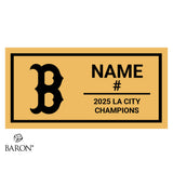 Banning High School Girls Soccer 2025 Championship Black Window Ring Box