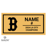 Bell High School Baseball 2024 Championship Black LED Ring Box