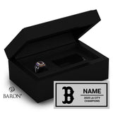 Bell High School Cheer 2025 Championship Black Standard Window Ring Box
