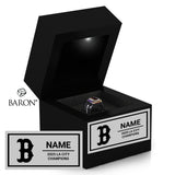 Bell High School Cheer 2025 Championship Black LED Ring Box