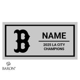 Bell High School Cheer 2025 Championship Black Standard Window Ring Box