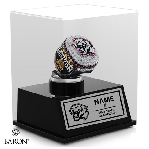 Benton High School Boys Basketball 2025 Championship Display Case