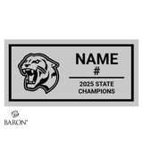 Benton High School Boys Basketball 2025 Championship Black Standard Window Ring Box