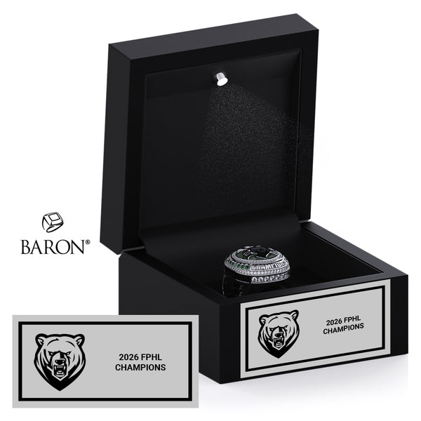Binghamton Black Bears Fan Black LED Ring Box