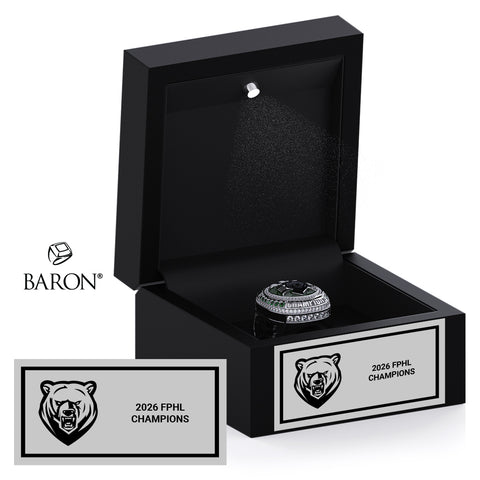 Binghamton Black Bears Fan Black LED Ring Box
