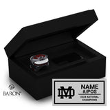 Mater Dei Football 2024 Tier 2 Championship Black Standard Window Ring Box