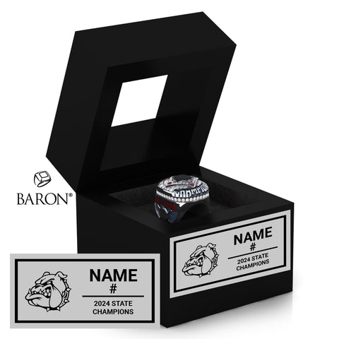 Saint Anthony High School 2024 Championship Black Window Ring Box