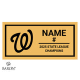 Blacktown Workers Baseball 2025 Championship Black Window Ring Box