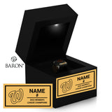 Blacktown Workers 2023 State League Championship Black LED Ring Box