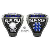 Blue Pill Mafia Softball 2025 Championship Ring - Design 1.5