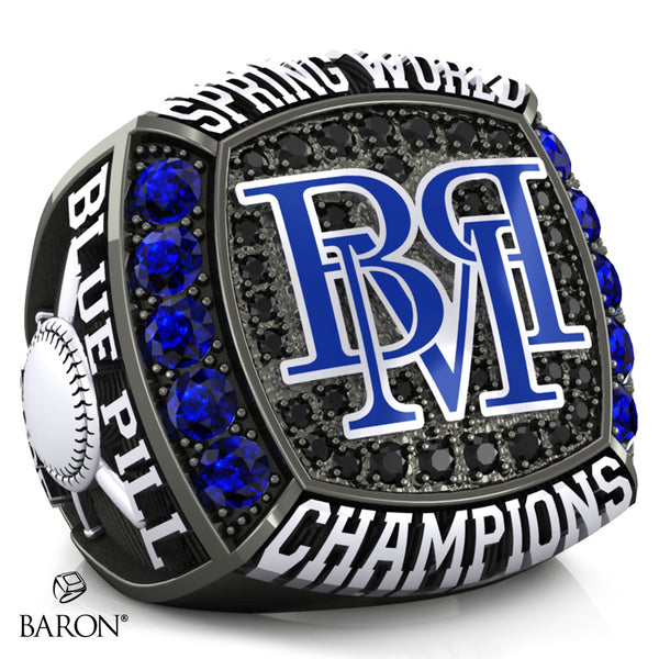 Blue Pill Mafia Softball 2025 Championship Ring - Design 1.5