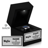 Blue Pill Mafia Softball 2025 Championship Black LED Ring Box