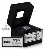 Blue Pill Mafia Softball 2025 Championship Black Window Ring Box