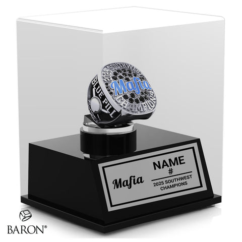 Blue Pill Mafia Softball 2025 Championship Display Case