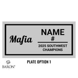 Blue Pill Mafia Softball 2025 Championship Black Standard Window Ring Box